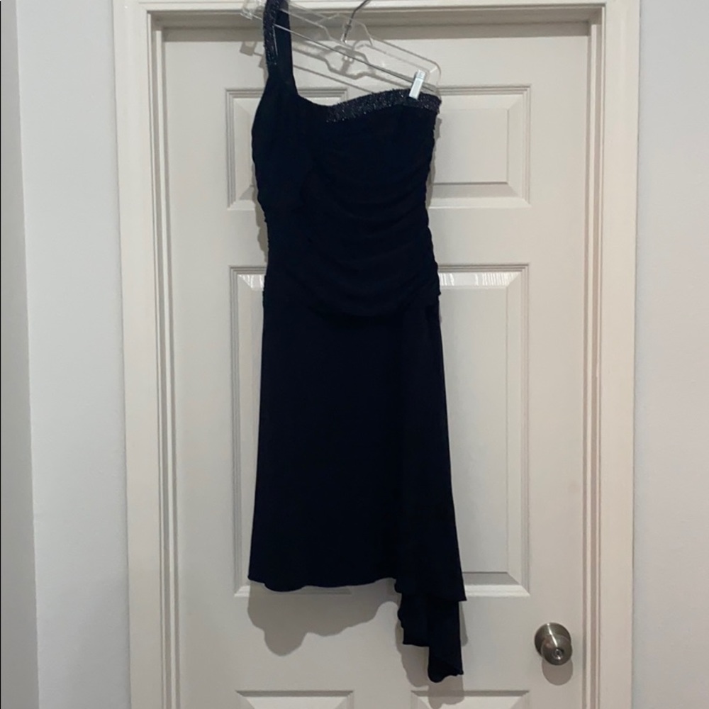 Laundry off shoulder mini dress 10 black